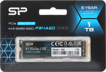 Накопитель SSD Silicon Power PCI-E 3.0 x4 1Tb SP001TBP34A60M28 M-Series M.2 2280