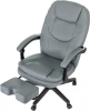 Кресло руководителя Бюрократ CH-868N-BF серый эко.кожа крестов. пластик подст.для ног