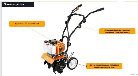 Культиватор Deko DKGC 260 2.8л.с.