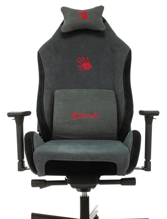 Кресло игровое A4Tech Bloody GC-420 серый крестов. металл