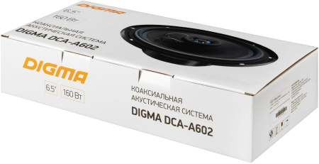 Колонки автомобильные Digma DCA-A602 (без решетки) 160Вт 90дБ 4Ом 16.5см (6 1/2дюйм) (ком.:2кол.) коаксиальные двухполосные
