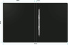 Папка метал.пруж.скоросш. Бюрократ -PZ05PBLCK A4 пластик 0.5мм торц.наклейка черный