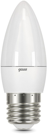 Лампа светодиодная Gauss 103102307 6.5Вт цок.:E27 свеча 220B 6500K св.свеч.бел.хол. (упак.:10шт)