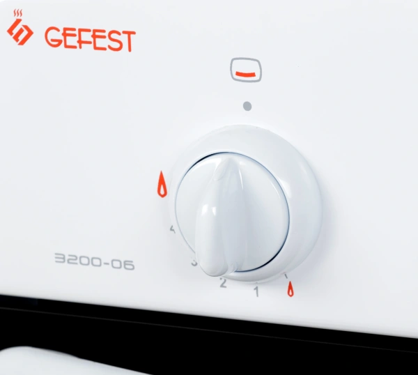 Плита Газовая Gefest ПГ 3200-06 белый (металлическая крышка) реш.сталь