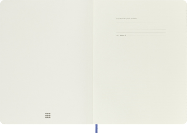 Блокнот Moleskine CLASSIC SOFT QP621B42 XLarge 190х250мм 192стр. линейка мягкая обложка голубая гортензия