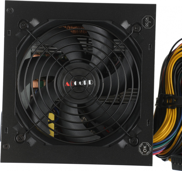 Блок питания Accord ATX 600W ACC-600W-12 (24+4+4pin) 120mm fan 4xSATA
