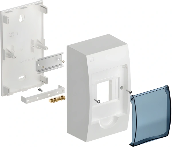 Щит распределительный IEK MKP12-N-04-40-20 ЩРН-П-4 для установки модульных устройств навесной 112мм 93мм 200мм 660B 4мод. пластик IP41 белый с возможностью установки счетчика (упак.:1шт)