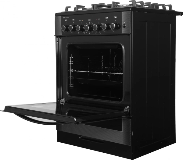 Плита Комбинированная Gefest ПГЭ 6502-02 0044 черный реш.чугун