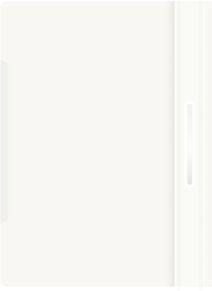 Папка-скоросшиватель Бюрократ -PS20WH A4 прозрач.верх.лист пластик белый 0.12/0.16