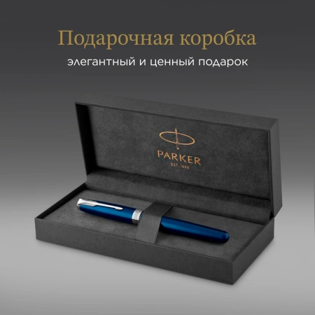 Ручка роллер Parker Sonnet Core T539 (CW1931535) LaqBlue CT F черн. черн. подар.кор.