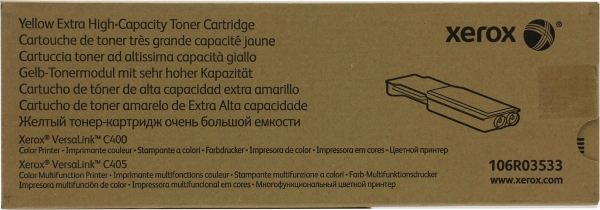 Картридж лазерный Xerox 106R03533 желтый (8000стр.) для Xerox VersaLink C400/ C405