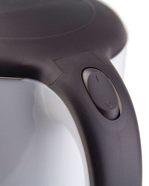 Чайник электрический Galaxy GL 0318 1.7л. 2000Вт белый/черный (корпус: нержавеющая сталь/пластик)