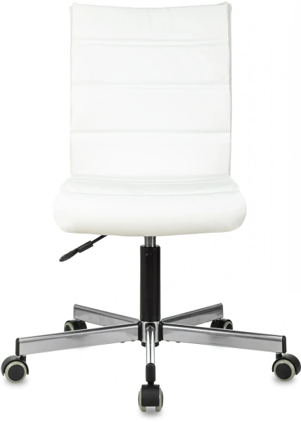 Кресло Бюрократ CH-320M белый эко.кожа крестов. металл