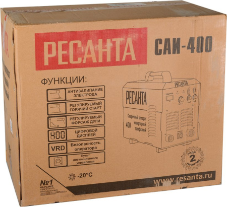 Сварочный аппарат Ресанта САИ 400 инвертор ММА 15.6кВт