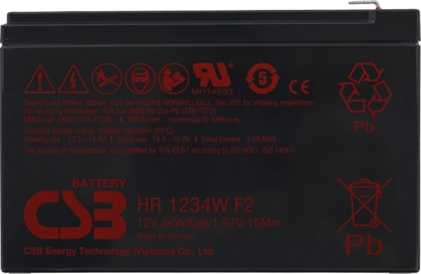 Батарея для ИБП Delta HRL 12-7.2 X 12В 7.2Ач