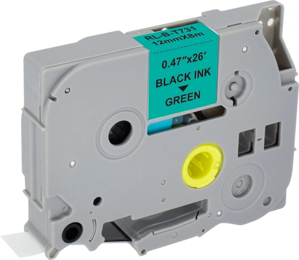 Картридж ленточный Cactus CS-TZE731 TZe-731 черный для Brother PT-P1010, PT-P700, P750W, P900W, P950W, PT-D210, D450VP, D600VP, PT-H110BUNDE