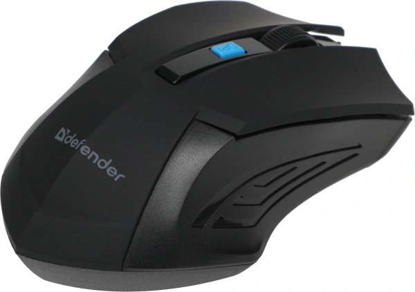 Мышь Defender Accura MM-275 черный/синий оптическая 1600dpi беспров. USB 5but (52275)
