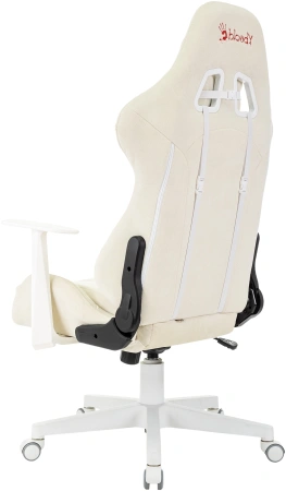 Кресло игровое A4Tech Bloody GC-570 белый сиденье белый с подголов. крестов. пластик пластик белый
