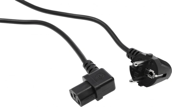 Кабель 15518 IEC C13 Евровилка 3м черный