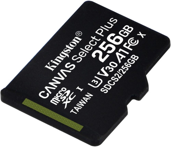 Флеш карта microSDXC 256Gb Kingston SDCS2/256GBSP Canvas Select Plus w/o adapter
