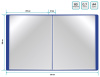 Папка с 80 прозр.вклад. Buro -ECB80BLUE A4 пластик 0.7мм синий