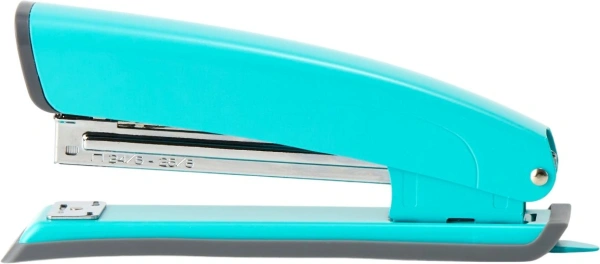 Степлер Kw-Trio 055C4BLUE 24/6 26/6 (20листов) встроенный антистеплер голубой 100скоб металл/пластик