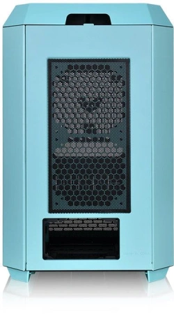 Корпус Thermaltake The Tower 300 Turquoise голубой без БП miniITX 7x120mm 5x140mm 2xUSB3.0 audio bot