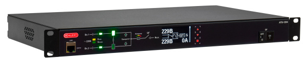 АВР Elemy ATS-1204/16 1U 19" ввод:2xС20 выход:1xC19-9xС1316A черный