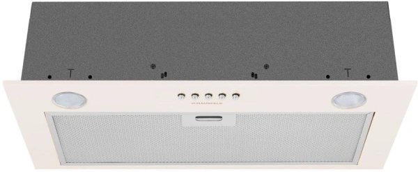 Вытяжка встраиваемая Maunfeld Crosby Singl 60 бежевый управление: кнопочное (1 мотор)
