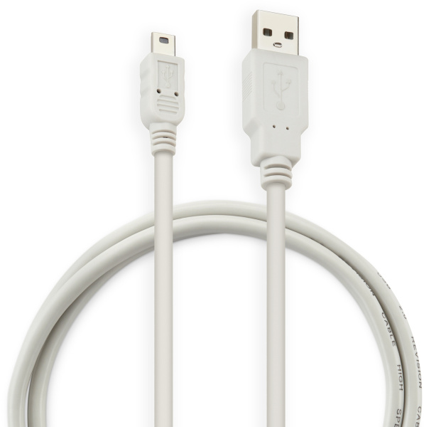 Кабель Buro USB2.0-M5P-1 USB A(m) mini USB B (m) 1м серый