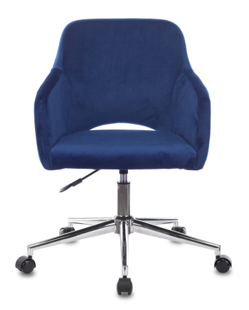 Кресло Бюрократ CH-380SL сапфировый Italia 17 крестов. металл хром