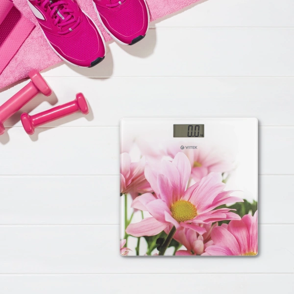 Весы напольные электронные Vitek VT-8051 макс.150кг белый
