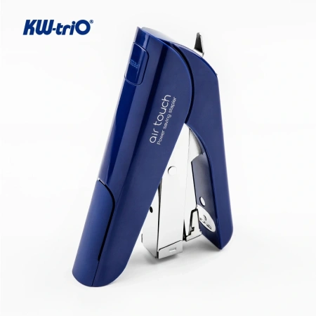 Степлер Kw-Trio 0556B-BLU Mini Air touch 24/6 26/6 (20листов) синий 50скоб пластик закрытый коробка