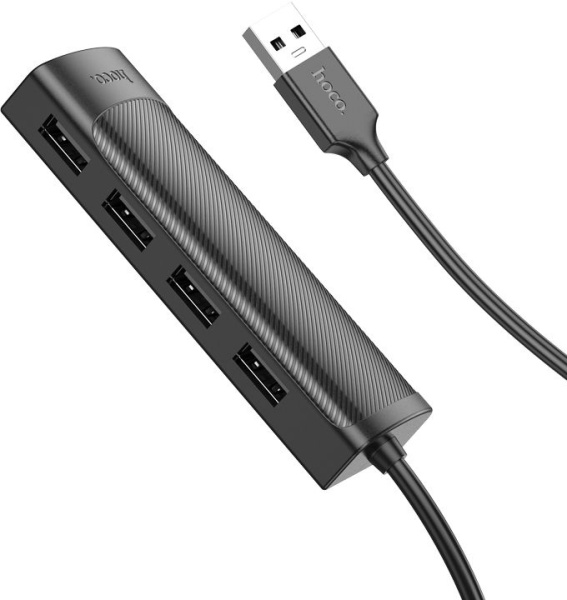 Разветвитель USB Hoco HB41 1.2 4порт. черный