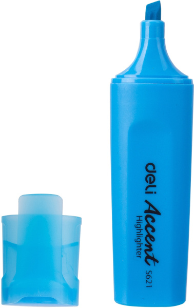 Набор текстовыделителей Deli Accent ES621BLUE-P Delight скошенный пиш. наконечник 1-5мм синий (10шт.
