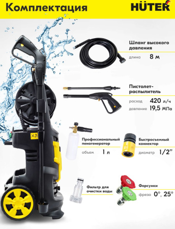 Минимойка Huter W-4-2500 PRO 2500Вт (70/8/31)
