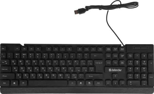 Клавиатура Defender Element HB-190 черный USB