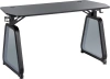 Стол игровой Cactus CS-GMD-BK-RGB столешница МДФ черный каркас черный 136x60x75см
