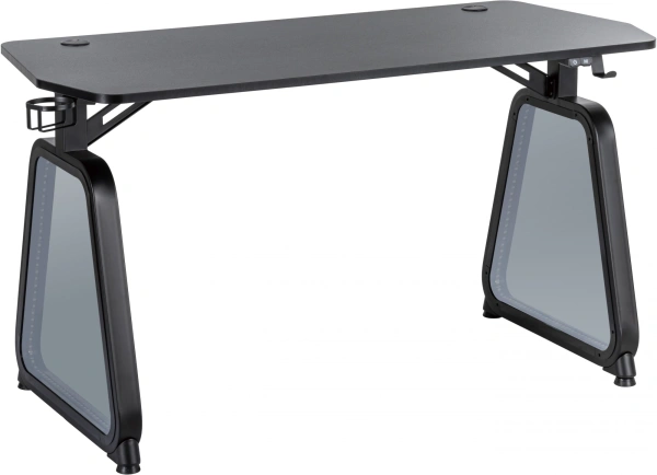 Стол игровой Cactus CS-GMD-BK-RGB столешница МДФ черный каркас черный 136x60x75см