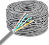 Кабель сетевой Buro UTP 4 пары cat5E solid 0.42мм Cu 305м серый