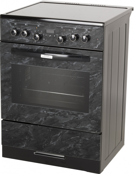 Плита Электрическая Gefest ЭП Н Д 6560-03 0053 черный/мрамор стеклокерамика (без крышки)