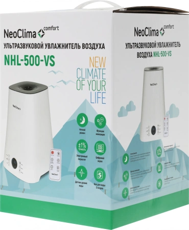 Увлажнитель воздуха Neoclima NHL-500-VS 25Вт (ультразвуковой) белый/черный