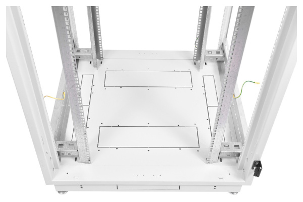 Шкаф коммутационный ЦМО (ШТК-М-42.8.10-4ААА) напольный 42U 800x1000мм пер.дв.перфор. задн.дв.перфор. 2 бок.пан. направл.под закл.гайки 550кг серый 855мм 134.3кг 180град. 2030мм IP20