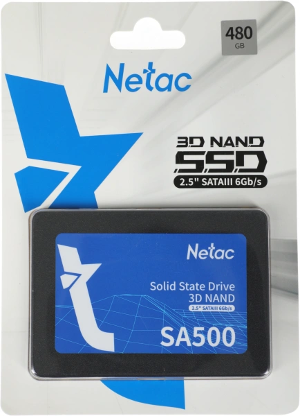 Накопитель SSD Netac SATA III 480Gb NT01SA500-480-S3X SA500 2.5"