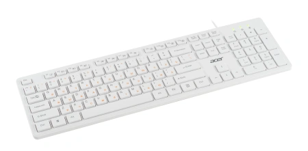 Клавиатура Acer OKW123 белый USB (ZL.KBDEE.00D)