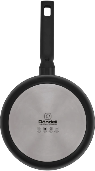 Сковорода Rondell Basaltica RDA-1841 круглая 26см покрытие: TriTitanPRO ручка несъемная (без крышки) черный