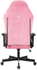 Кресло игровое Knight N1 Fabric розовый Velvet 36 с подголов. крестов. металл