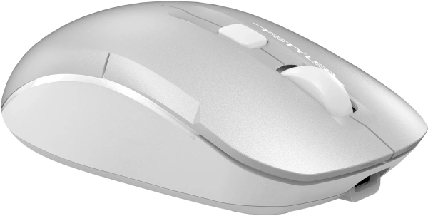 Мышь A4Tech Fstyler FB26CS Air2 серебристый/белый оптическая (2000dpi) silent беспроводная BT/Radio