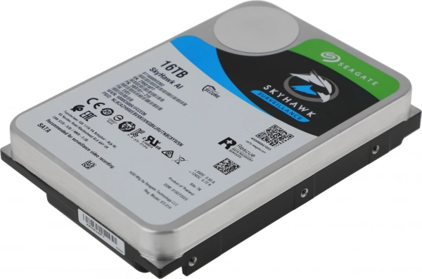 Жесткий диск Seagate SATA-III 16TB ST16000VE002 Surveillance SkyHawkAI 512E (7200rpm) 256Mb 3.5"