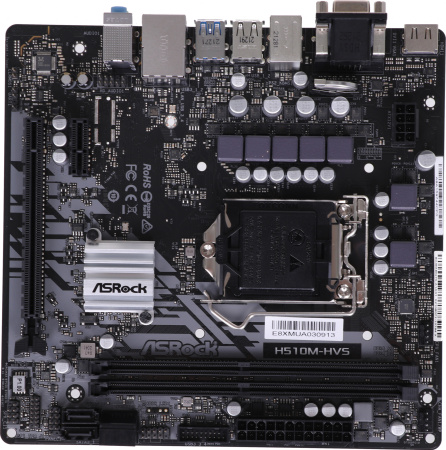 Материнская плата Asrock H510M-HVS R2.0 Soc-1200 Intel H510 2xDDR4 mATX AC`97 8ch(7.1) GbLAN+VGA+HDMI